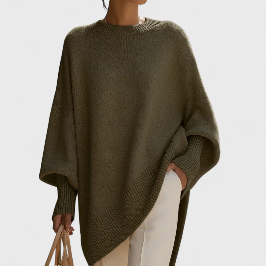 Mandy – Poncho Oversize Eleganza Semplice