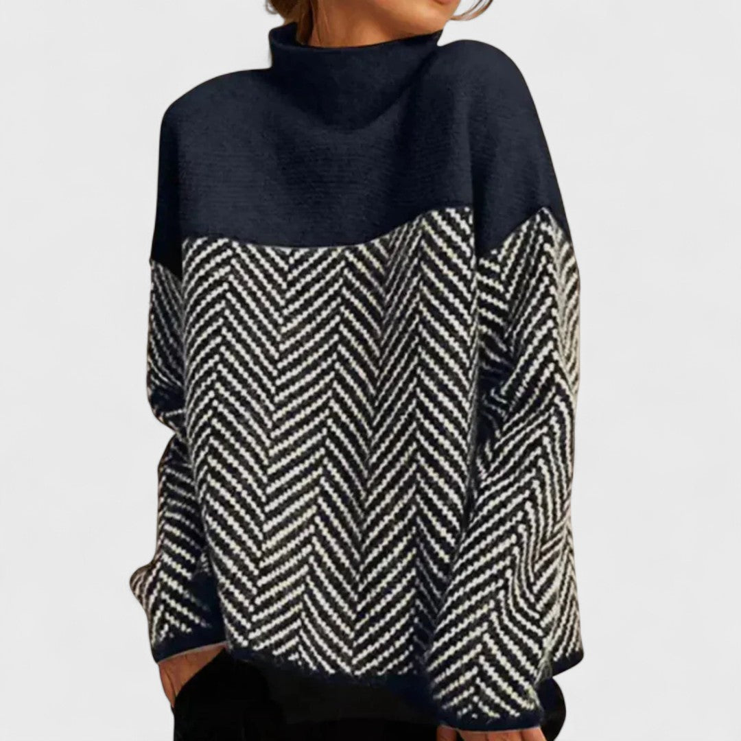 Malene - Maglione a collo alto in cotone