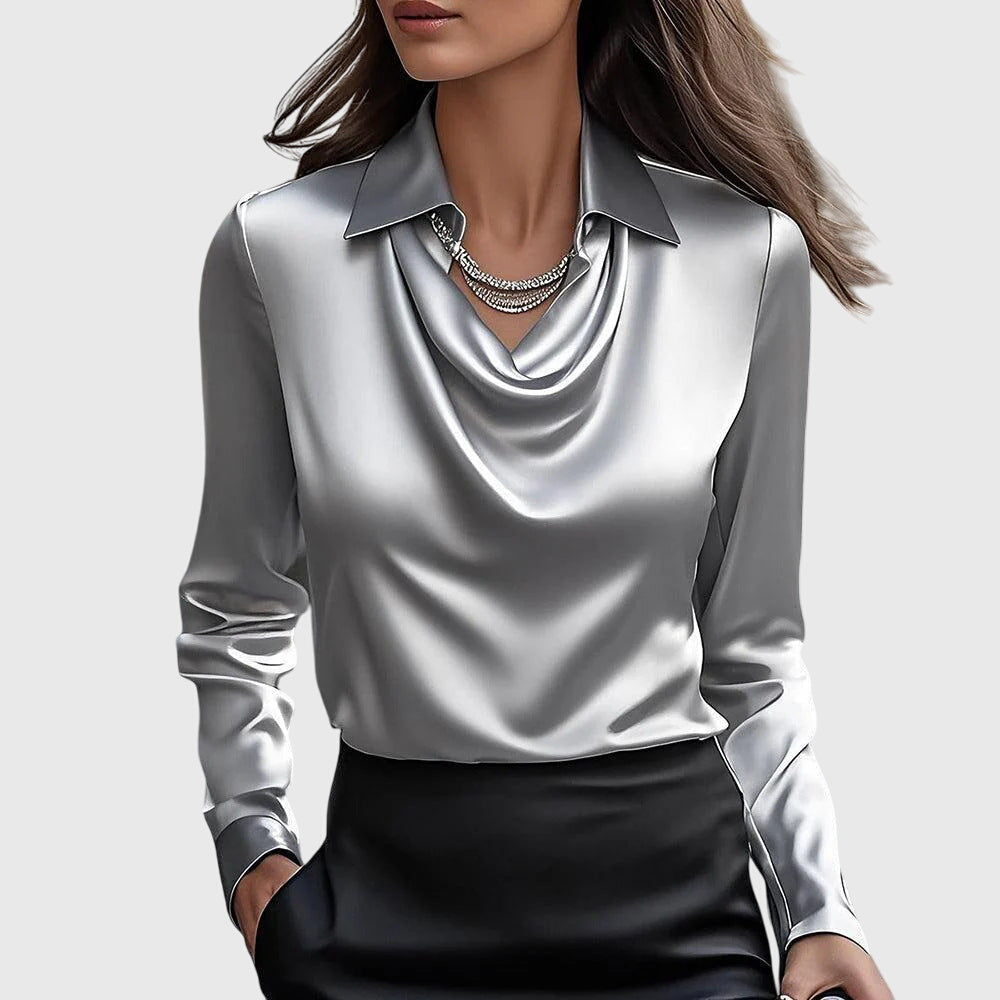 Brooklyn – Camicetta Elegante in Satin Lucido