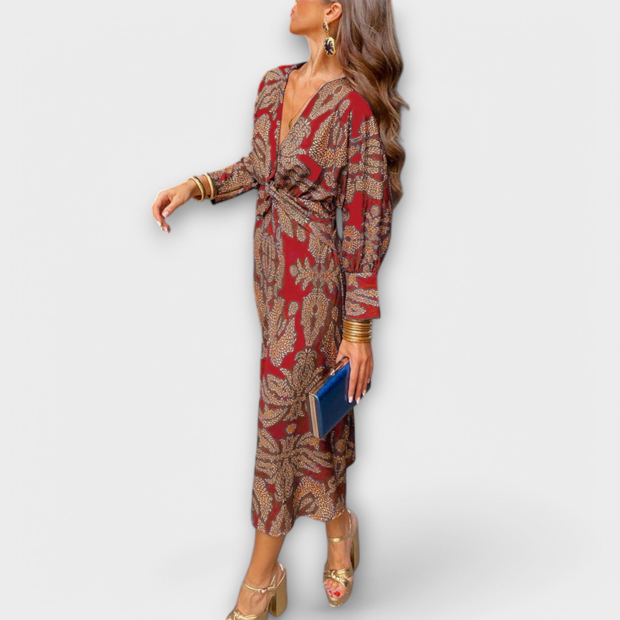 Oriana - Elegante vestito con maniche lunghe