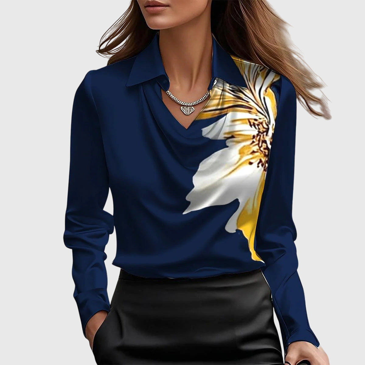 Brooklyn – Camicetta Elegante in Satin Lucido