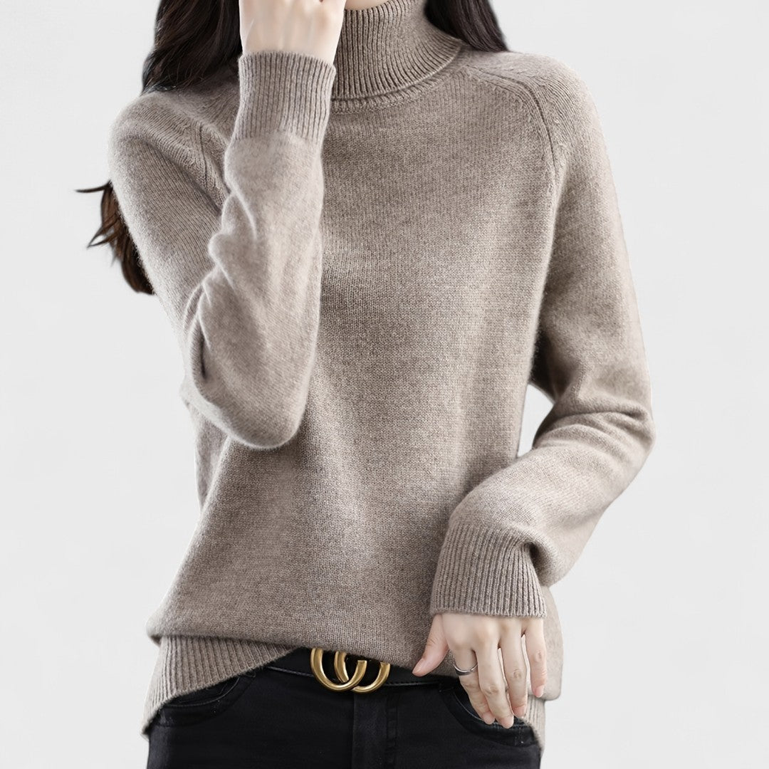 Sapphire - Maglione a collo alto solido