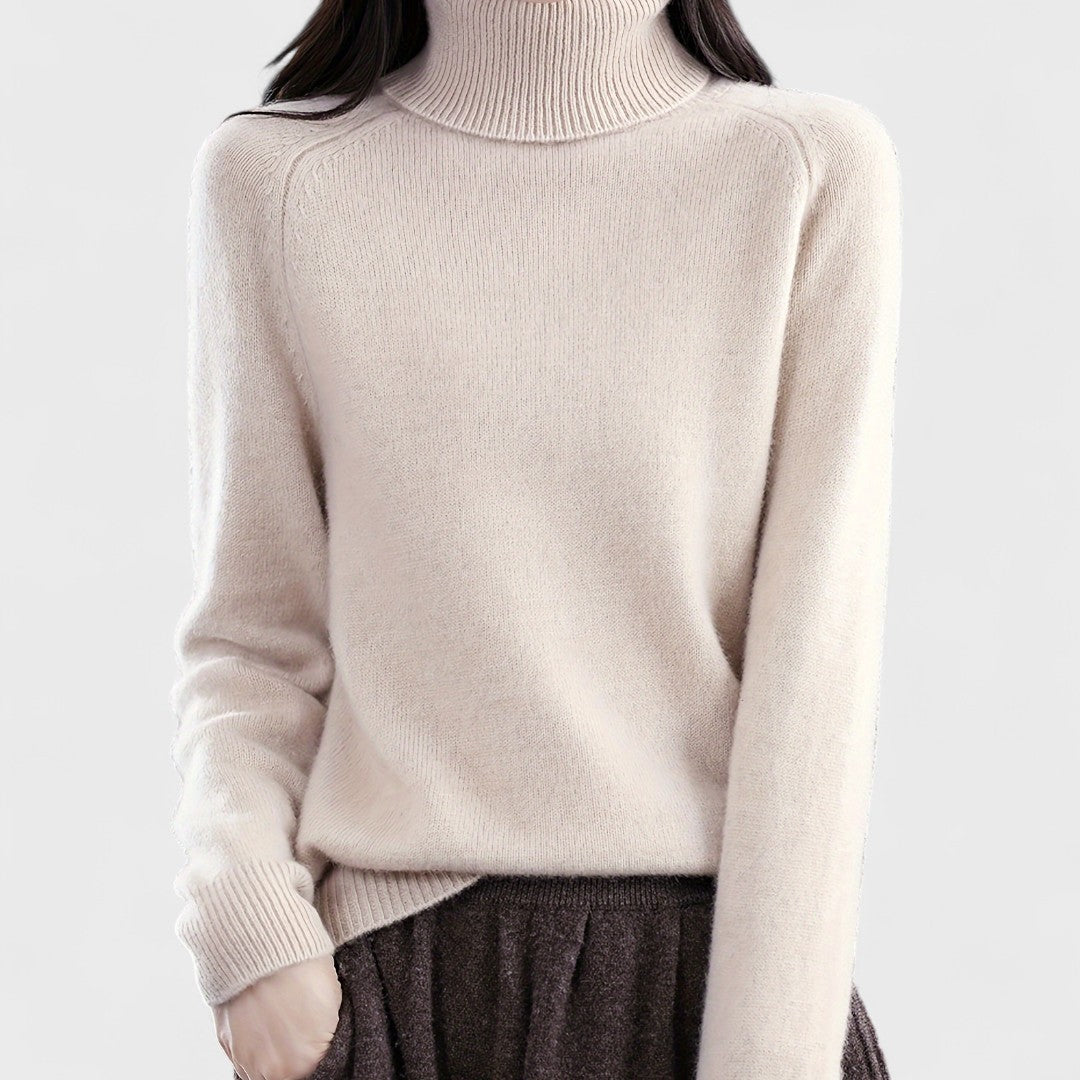 Sapphire - Maglione a collo alto solido