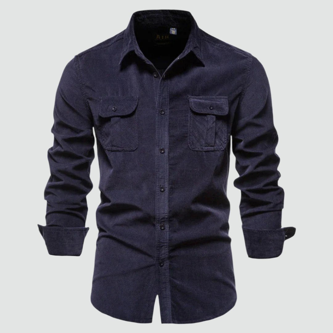 Camicia da uomo Conor in velluto a coste