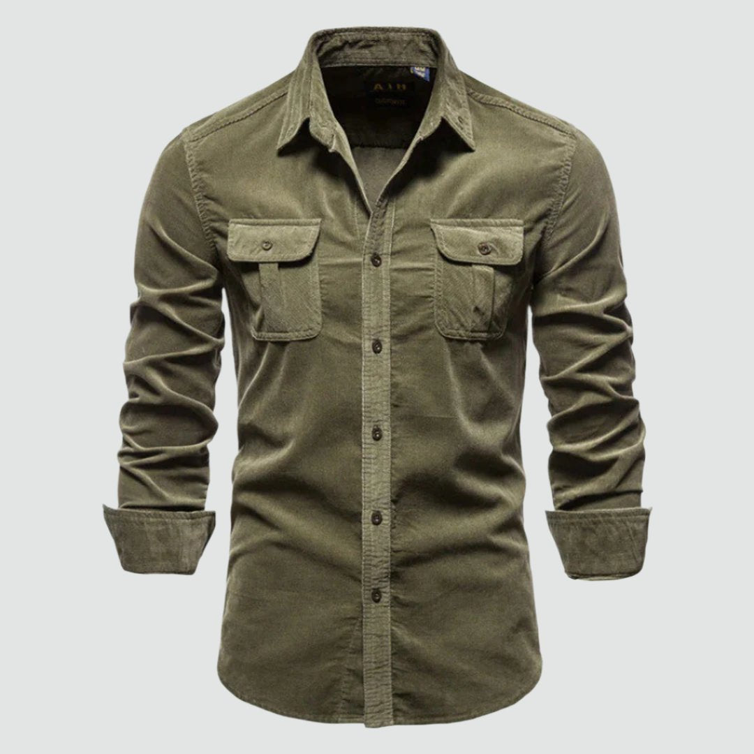 Camicia da uomo Conor in velluto a coste