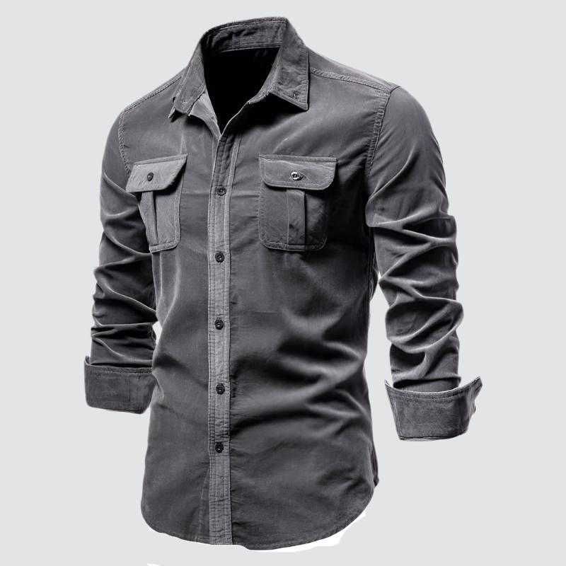 Camicia da uomo Conor in velluto a coste