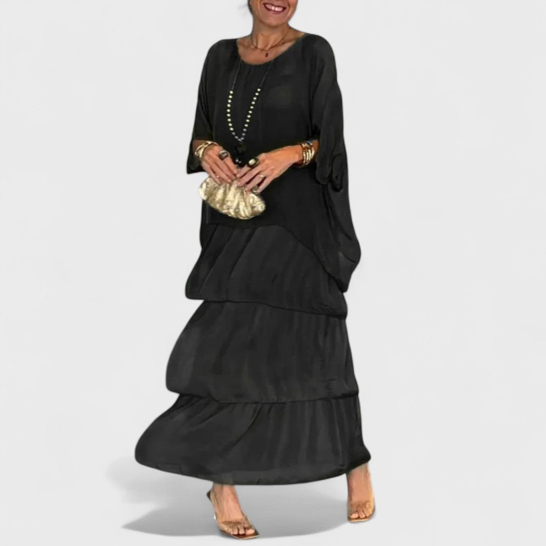 Nora - Elegante abito casual boho in chiffon