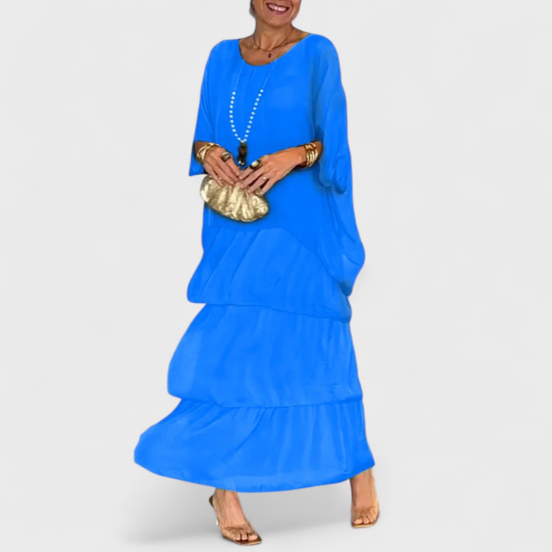 Nora - Elegante abito casual boho in chiffon