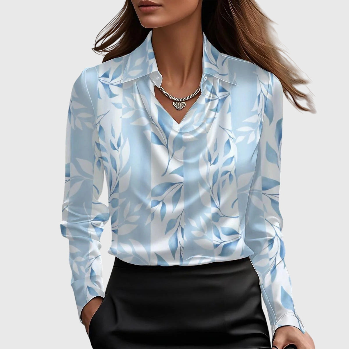 Brooklyn – Camicetta Elegante in Satin Lucido