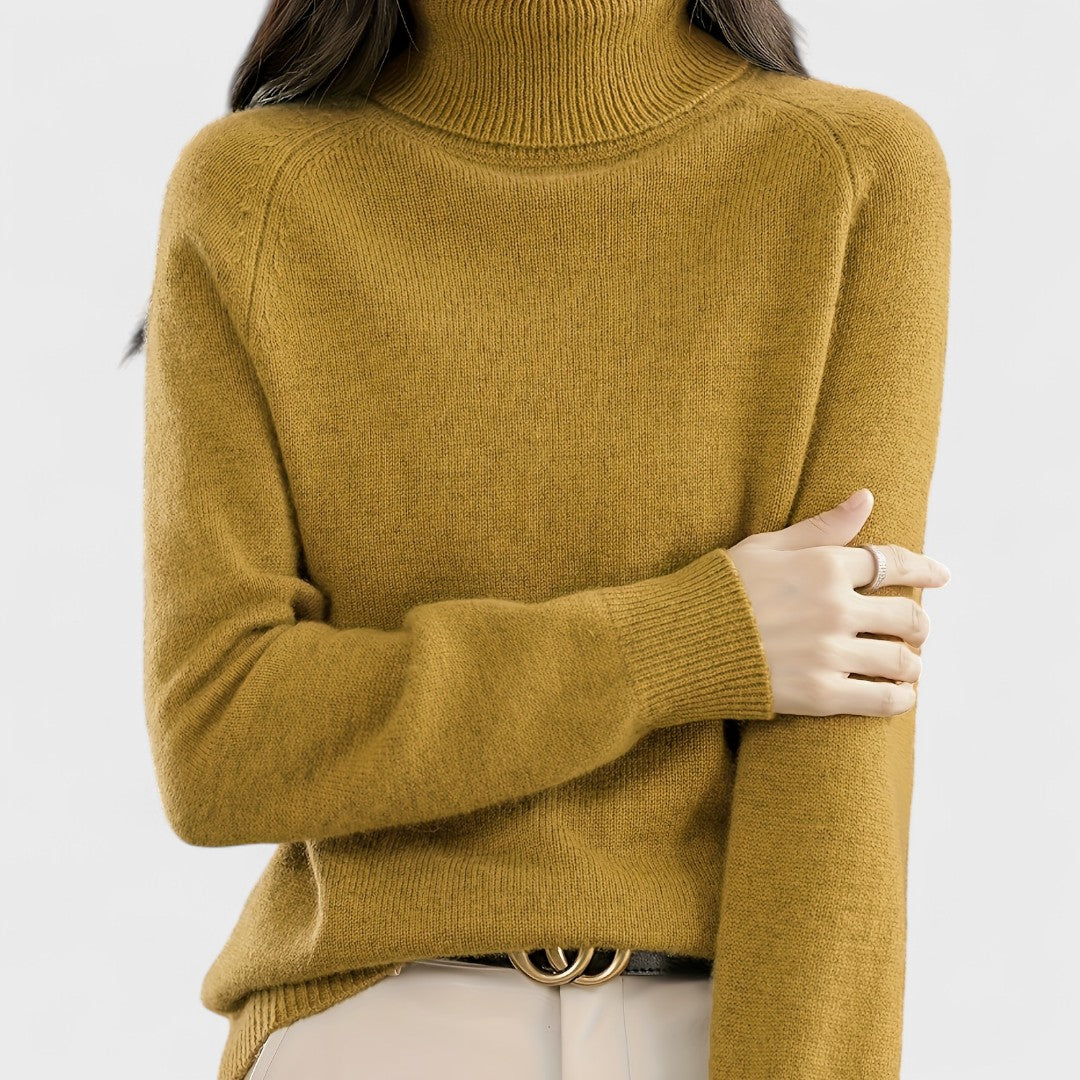 Sapphire - Maglione a collo alto solido