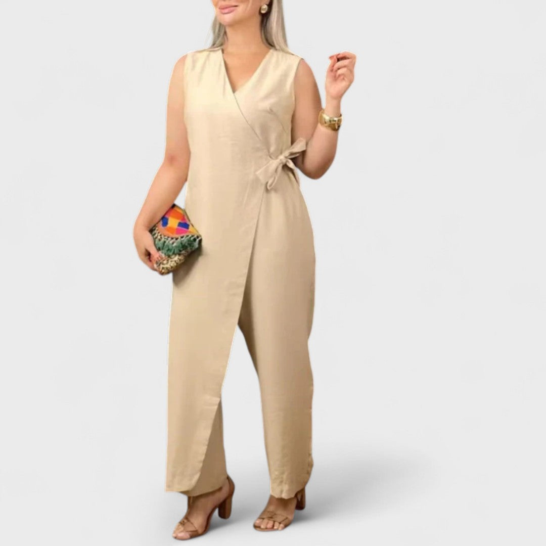 Inès - Elegante tuta con scollo a V