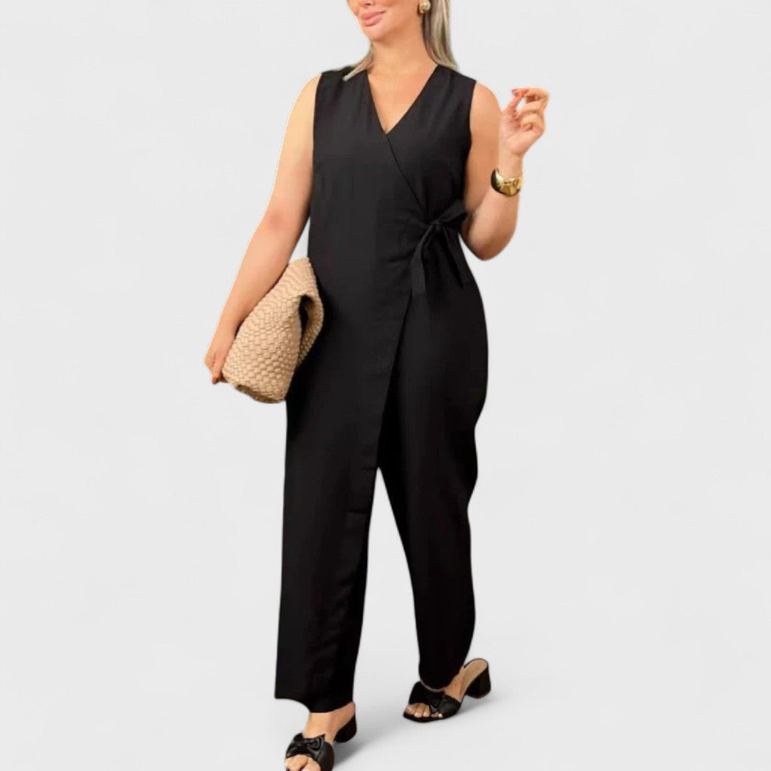 Inès - Elegante tuta con scollo a V